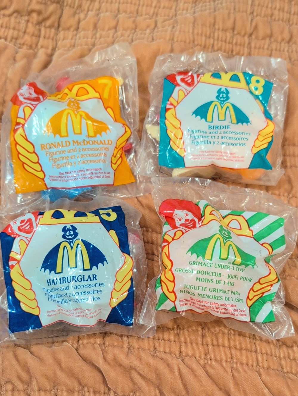 1995 McDonalds Halloween Figurines Set - 4 Pack Factory Sealed New